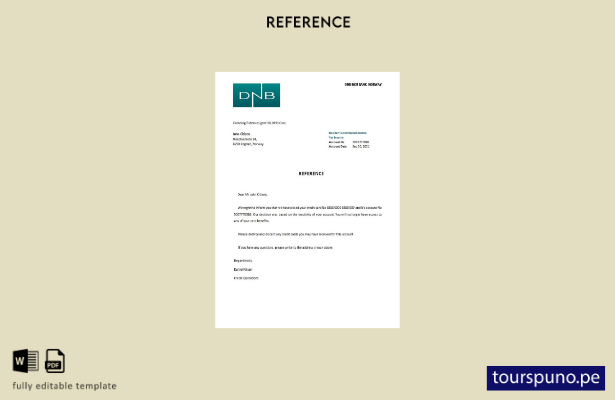 lista para imprimir plantilla de referencia de cierre de DNB de Noruega